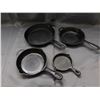 Image 1 : Lot of 4 Cast Iron Pans