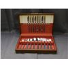 Image 1 : Vintage Silverware Flatware Cutlery Set in Presentation Box IIC Stainless Japan
