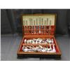 Image 1 : Lot of Vintage Antique Flatware Silverware Cutlery in Presentation Box (various makes, Rogers, etc)