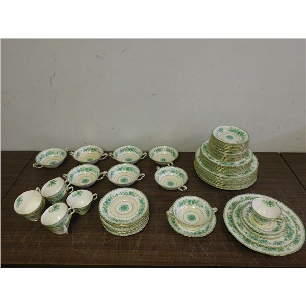 56pcs Royal Crown Derby "Derby Dale" 8 Person Place Setting