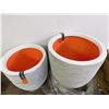 Image 2 : Pair of capi Europe Rubber Planters Plant Pots 12" and 14' Diameter