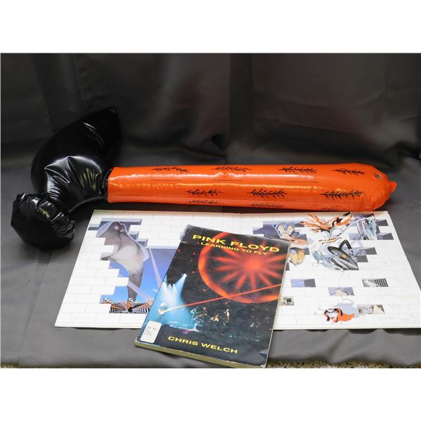Pink Floyd The Wall LP 36183 VG, Inflatable Hammer from Wpg. Concert, book