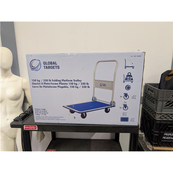 Global Targets 330lb Folding Platform Trolley New/Return