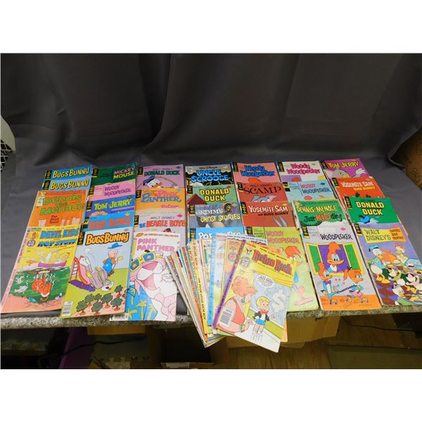 Lot of 43 Gold Key, Looney Tunes, Disney, Richie Rich Vintage Comics