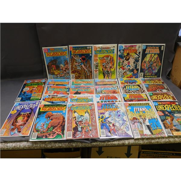 Lot of 27 DC Comics Teen Titans, Warlord