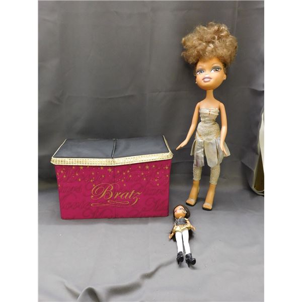 3pcs Bratz 23" Doll, Regular Doll and Fabric Storage Bin