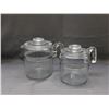 Image 1 : Lot of 2 Pyrex Coffee Pots *missing percolators* 6 Cup and 9 Cup