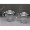 Image 2 : Lot of 2 Pyrex Coffee Pots *missing percolators* 6 Cup and 9 Cup