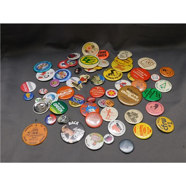 Lot of Assorted Advertising Buttons Pinbacks