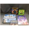 Image 2 : Lot of 5 Tabletop Board Games, Stella SEALED Game, Terror Eyes, Chess, Scotland Yard