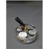Image 1 : 1964 Silver Coin Lucite Pen Holder