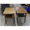 Image 1 : Pair of Gibbard Walnut Side Tables 22" x 28" x 18"