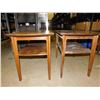 Image 3 : Pair of Gibbard Walnut Side Tables 22" x 28" x 18"