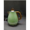 Image 2 : Evoloop1.7L Electric Tea Kettle Mint Green and Brown, Stainless Steel