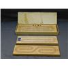 Image 1 : 3 Cribbage Boards, 1 with cards and box.