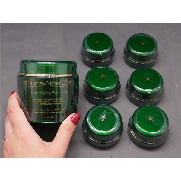 Lot of 7pcs SEALED Infinite Aloe Gold Skin Care Anti-Aging Formula