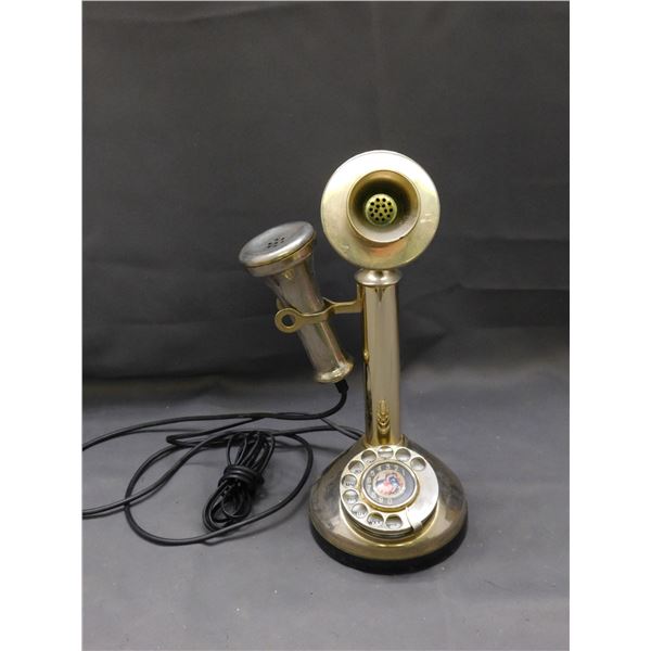 Metal Candlestick Telephone Rotary Dial  Eurostyle