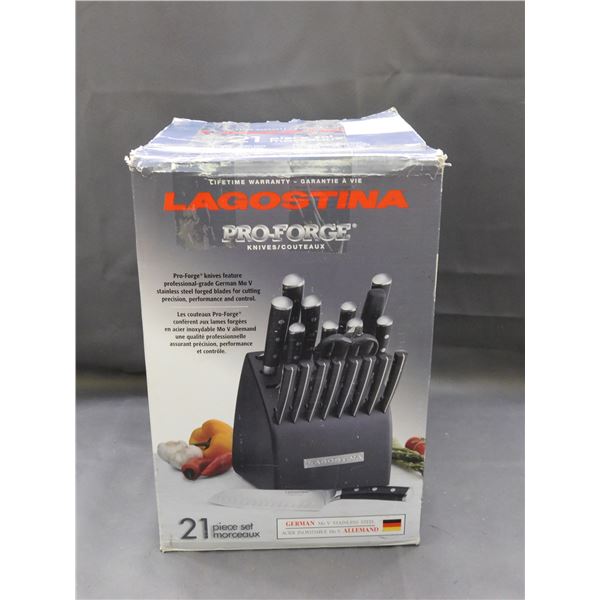 Lagostina Pro-Forge 21pc Set Knives and Block