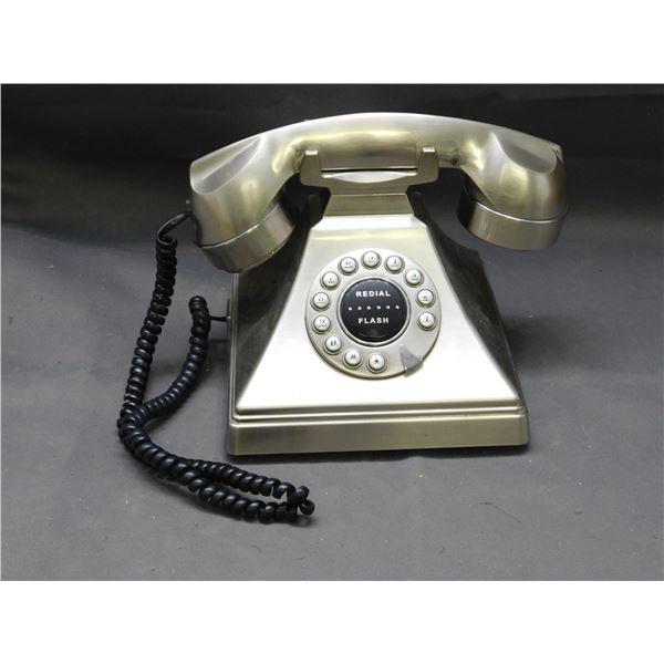 Metal Touch Tone Telephone 50s Tiffany Phone
