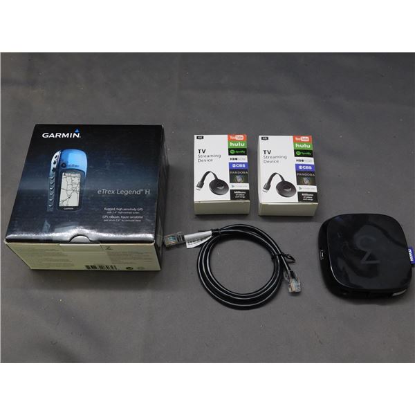Garmin eTrex Legend H, TV Streaming Device x2 and ROKU 3 Box