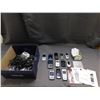 Image 1 : Lot of 12 Vintage Flip Phones, Blackberry Cell Phones, Charging Cables, Etc