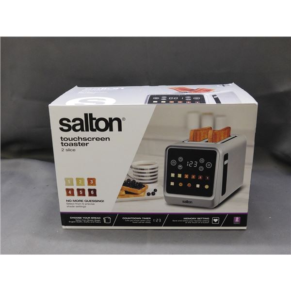 Salton Touchscreen Toaster 2-slice NEW/RETURN
