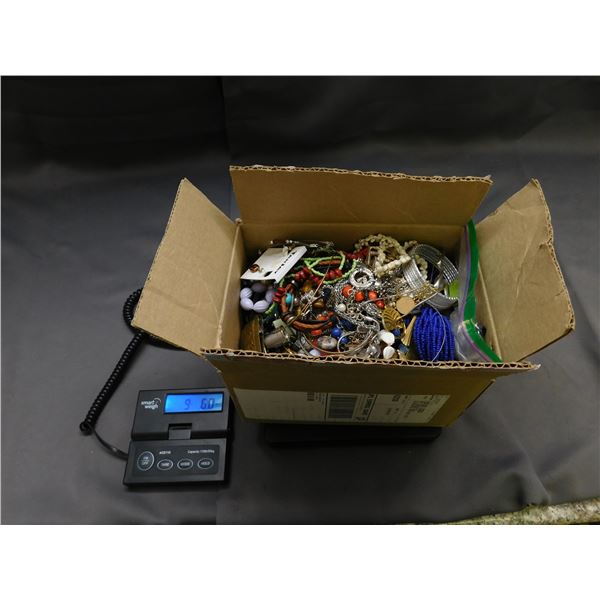 9lb Box of Costume Jewelry