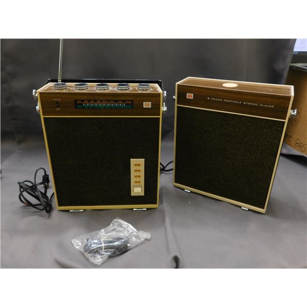 8 Track Portable Stereo Player ROSS Model 8801