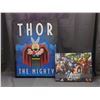 Image 1 : Lot of 2 Canvas Printed Superhero Marvel Artwork The Avengers, Thor