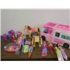 Image 1 : Lot of Assorted Barbie Dolls, Camper Van, Clothes & Accessories, My Little Pony