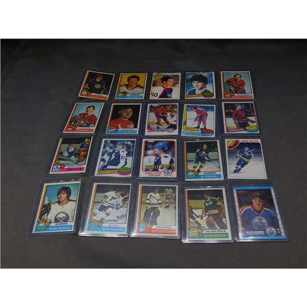 Lot of 20 OPC opeechee Hockey Cards 1970s to Early 80s