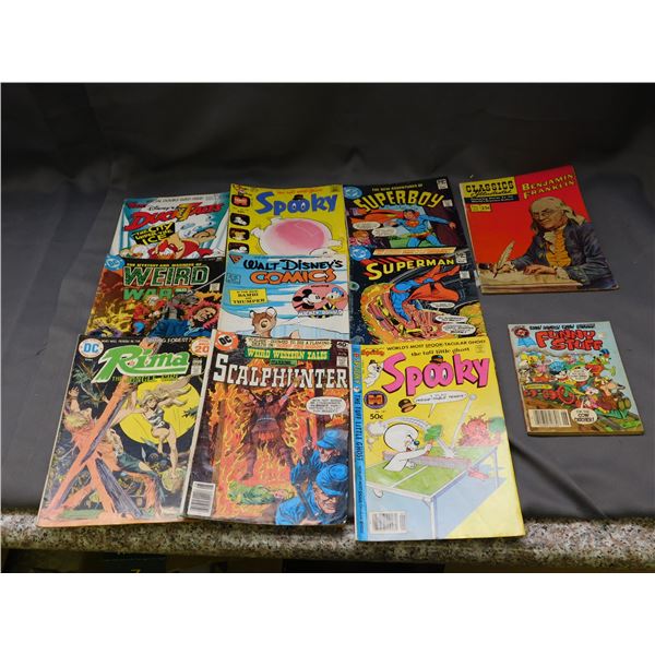Lot of 10 Vintage Comics and Funny Stuff Pocket Book