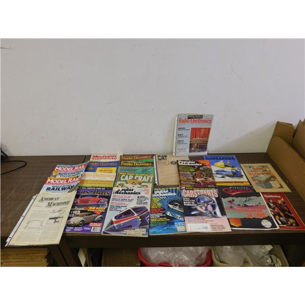 Lot of Misc Mechanic Automotive Magazines, Sports, Trains, Etc