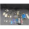 Image 1 : Lot of Assorted Silver Plate Collectible Souvenir Travel Spoons, Serving Spoons, Forks, Tongs, etc