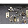Image 3 : Lot of Assorted Silver Plate Collectible Souvenir Travel Spoons, Serving Spoons, Forks, Tongs, etc