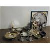 Image 1 : LARGE Lot of Silverplate Serving Ware Plates, Bowls, Candle Holders, Etc