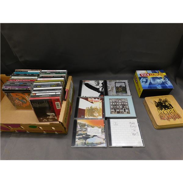 Lot of 40+ CDs Assorted Classic Rock, Rolling Stones, Led Zeppelin, Pink Floyd, etc