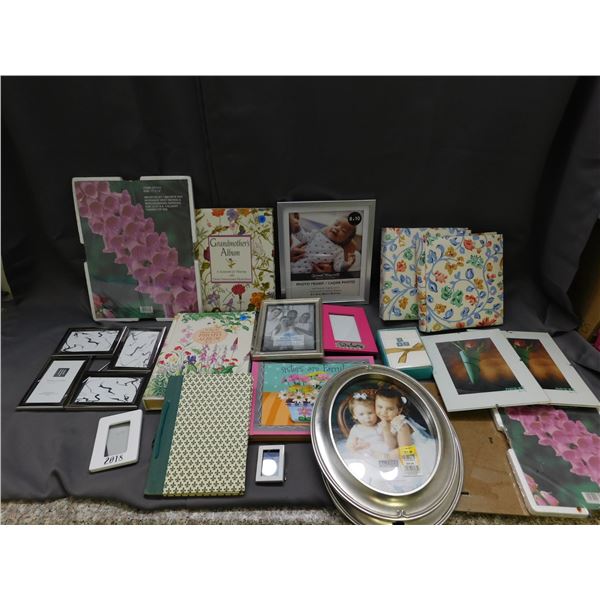Lot of Photo Albums and Picture Frames