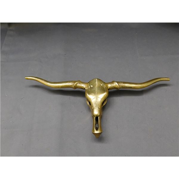 Brass Bull Head Skull Wall Hanging Decoration