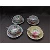 Image 1 : Lot of 4 Japan Shafford Tea Cups and Saucers Pearlescent Iridescent