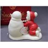 Image 3 : Snowbabies Babies on the Farm Department Figurine in Box Baby with Snowman