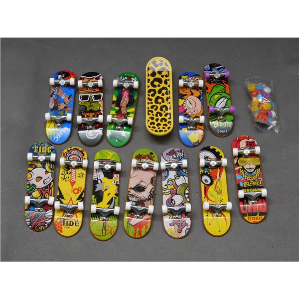 Lot of 13 Teck Decks Finger Skateboards Toys & wheels