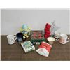 Image 1 : Lot of Assorted Decorations, Christmas, Cards, Ornaments, Mugs