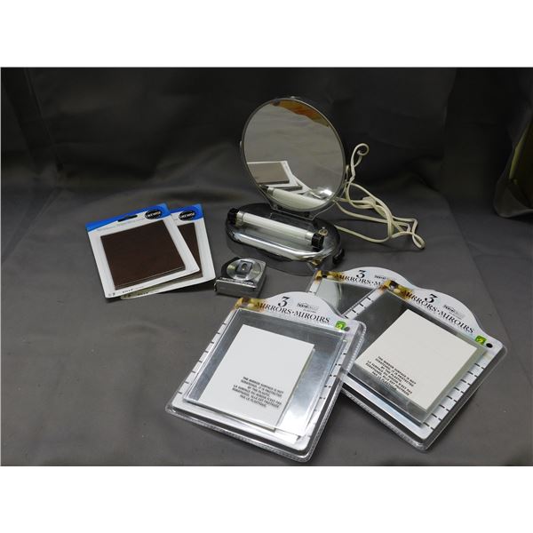 Lot of Mirrors, Felt Blankets, Measuring Tape