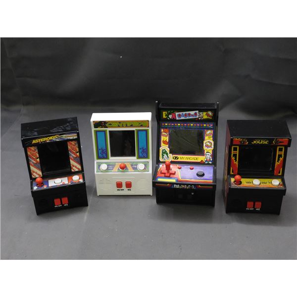 Lot of 4 Mini Arcade Machines *tested working* Centipede, Joust, Asteroids, Digdug