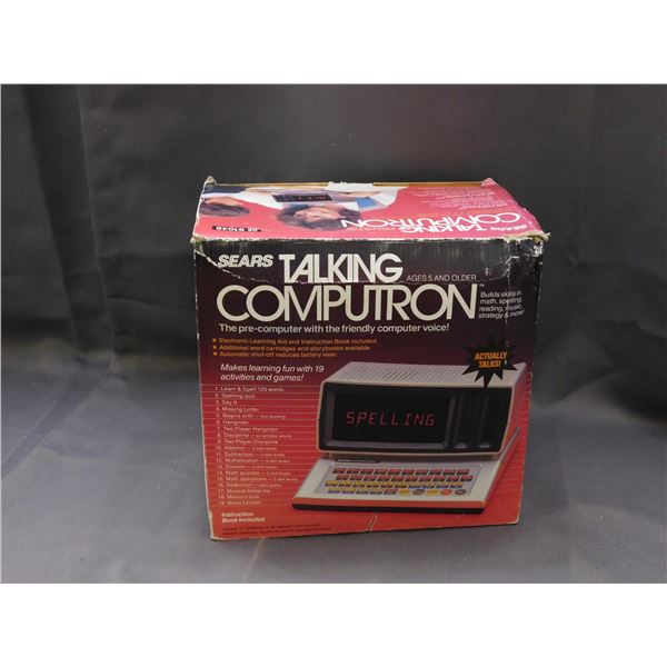 Sears Talking Computron x box & Manual *works