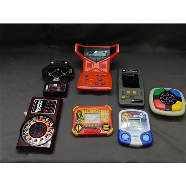 Lot of Handheld Arcade Games Sports Games, Lion King, Simon, Hockey, Etc