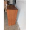 Image 4 : Vintage Mid Century Modern Teak Highboy Dresser 5 Drawer MCM Canada