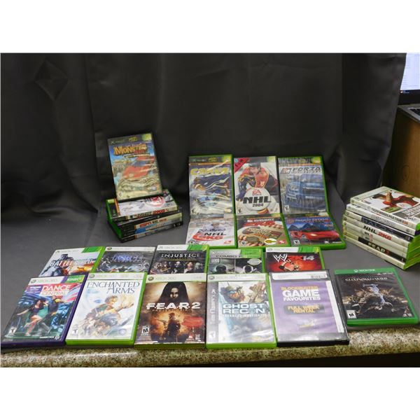 Lot of 31 Xbox and Xbox 360 Games