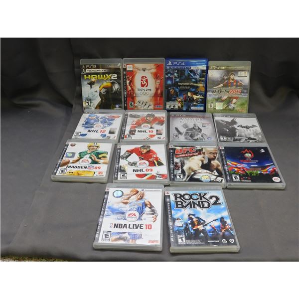 Lot of 14 PS3 (1 PS4) Games